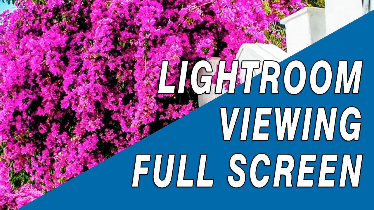 Lightroom 5 Tutorial: Views Full Screen Mode, Lights Out Viewing Tips