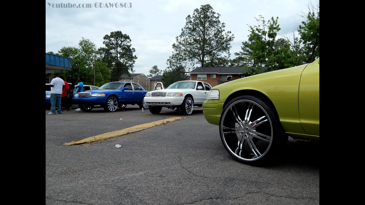Crown Vic Boyz of Augusta Hangin before Powerfest 2013