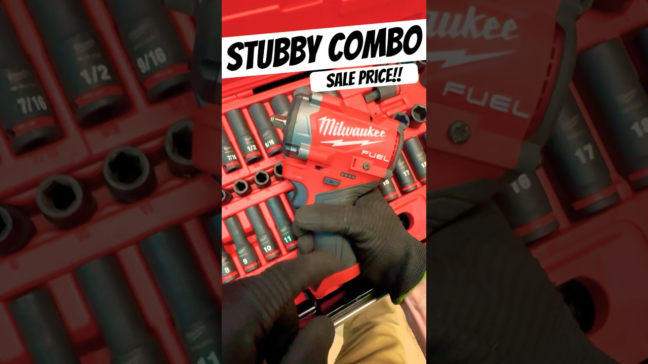 Only 43 Remaining! COMBO SALE Milwaukee M12 Stubby with Impact Socket Set