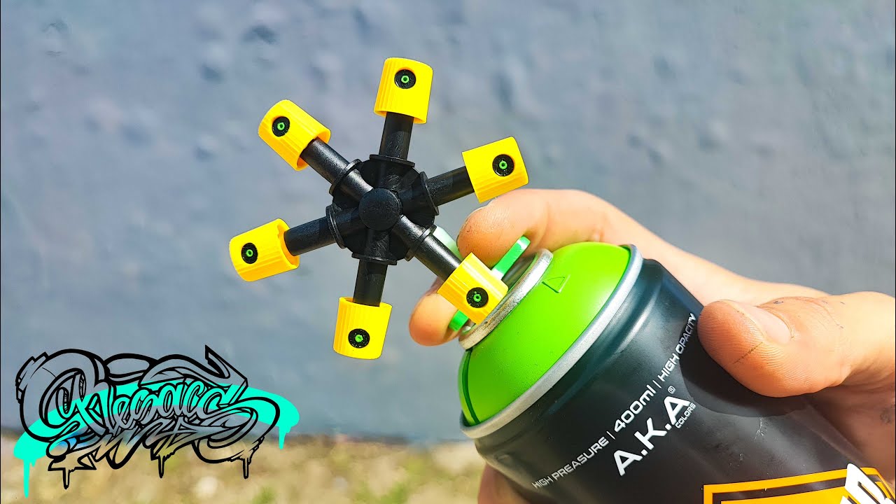 RESAKS - ⚡ Testing 6 CAPS Spray Paint Adapter ⚡ [ Graffiti Tool of Fadebomb ]