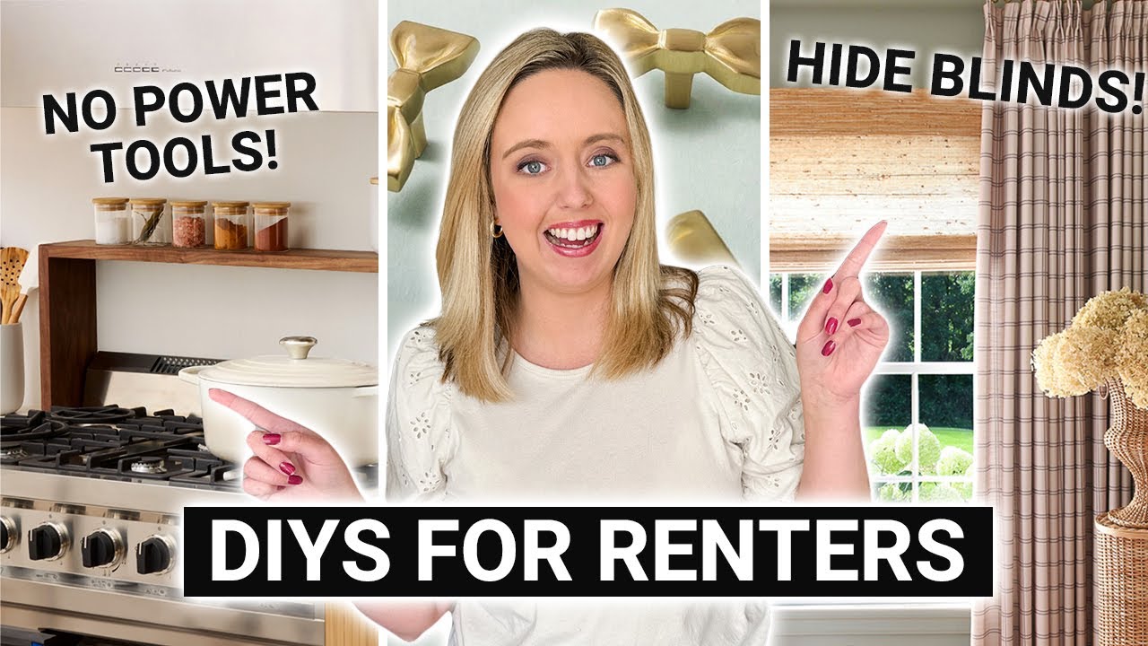 Quick & Easy Renter Friendly DIY Decor! 🎀 (Removable + Damage-free)