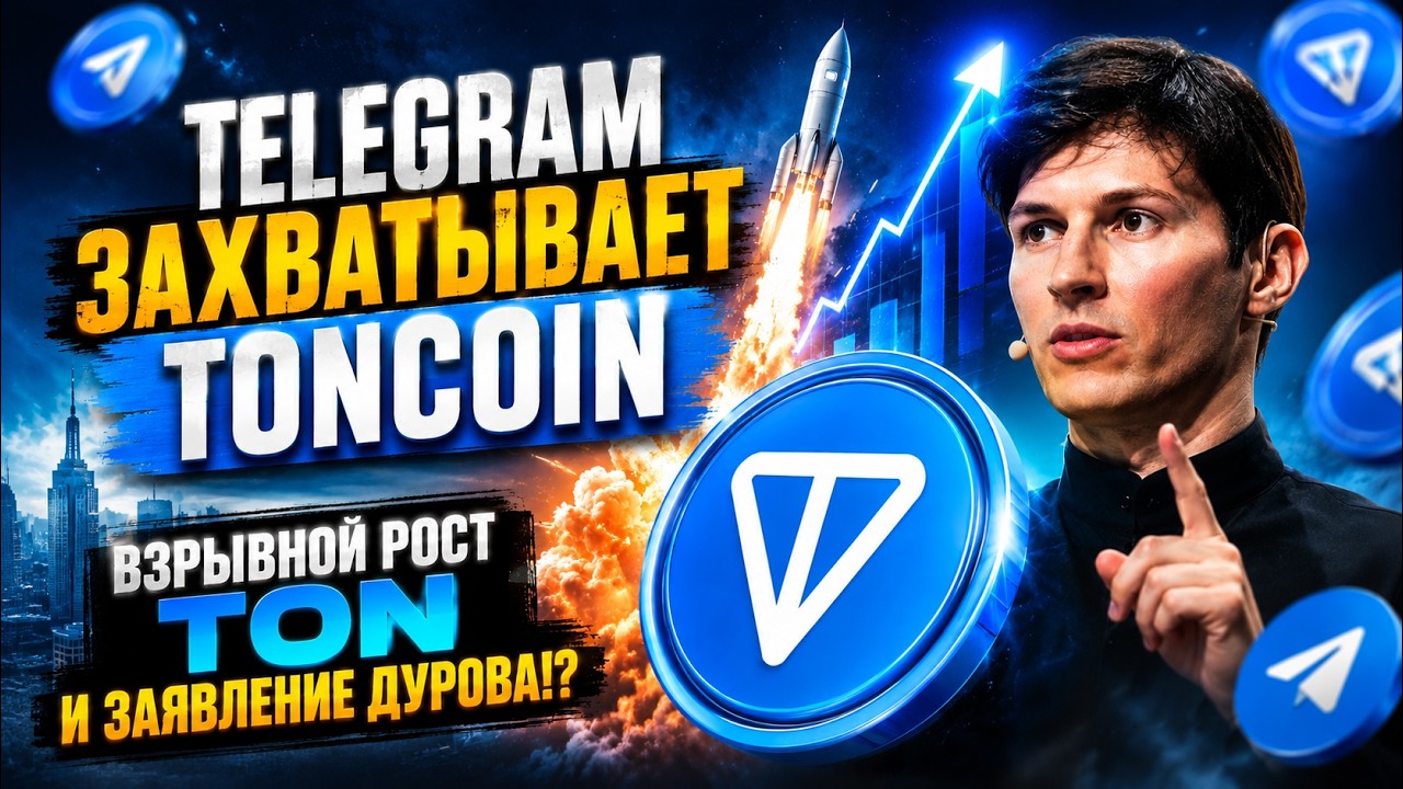 *ВАЖНО* Telegram захватывает TONCOIN - Взрывной рост TON и заявление Дурова!?