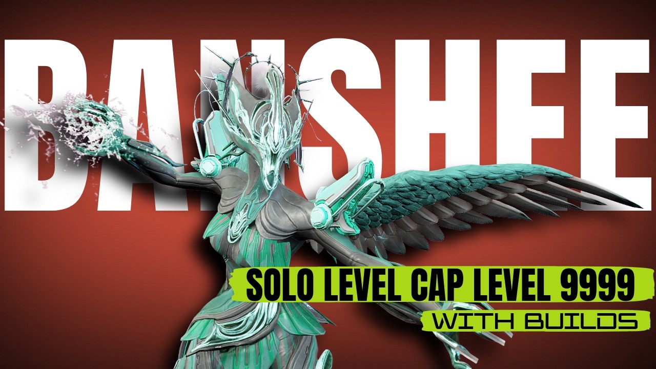 BANSHEE PRIME - Solo Level Cap Void Cascade Level 9999 - SONIC EVADE | Warframe