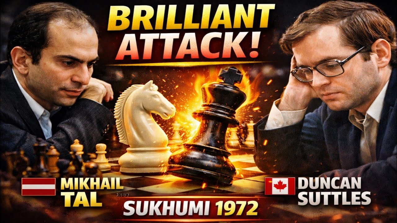 “Mikhail Tal vs Duncan Suttles | Sukhumi 1972 Chess Masterpiece”