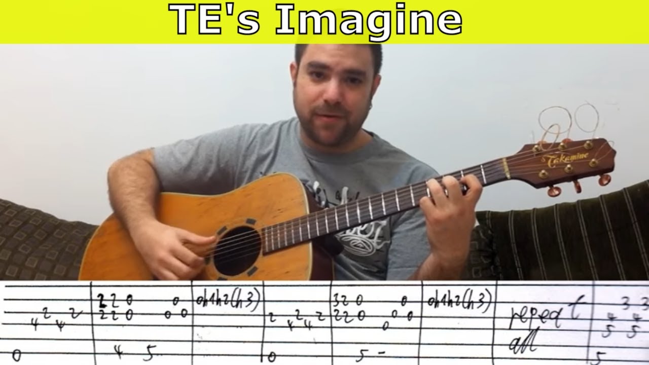 Tutorial: Imagine (Tommy Emmanuel Version) - Fingerstyle Guitar w/ TAB