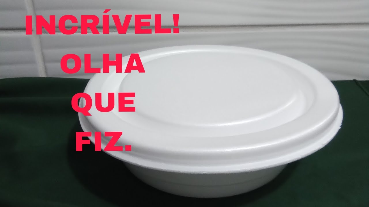 IDÉIA COM MARMITEX  DE ISOPOR /DO LIXO AO LUXO/BY Socorro Rodrigues#viral#reciclagem