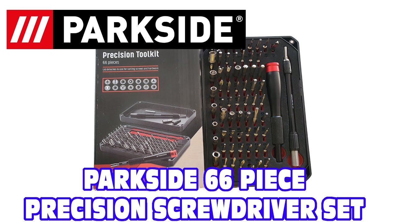 Parkside Precision 66 Piece Screwdriver Set from Lidl #parkside #precision #screwdriver
