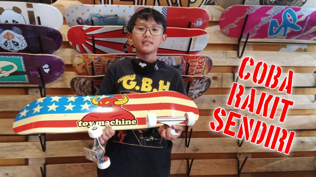 CARA BIKIN/RAKIT CUSTOM SKATEBOARD Toy Machine Deck, Independent Trucks, Bones, Alienwear, BDskateCo