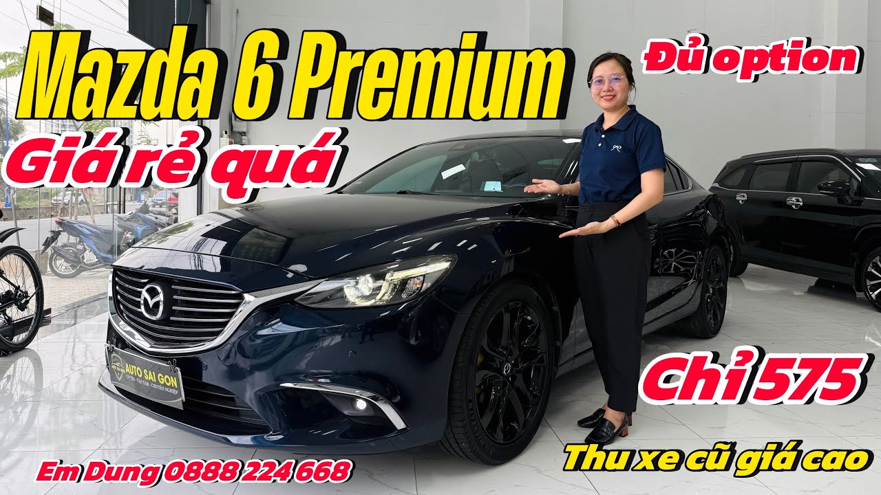 Mazda 6 2019 premium sang trọng nhiều option giá rẻ|Thu mua ô tô cũ Tphcm