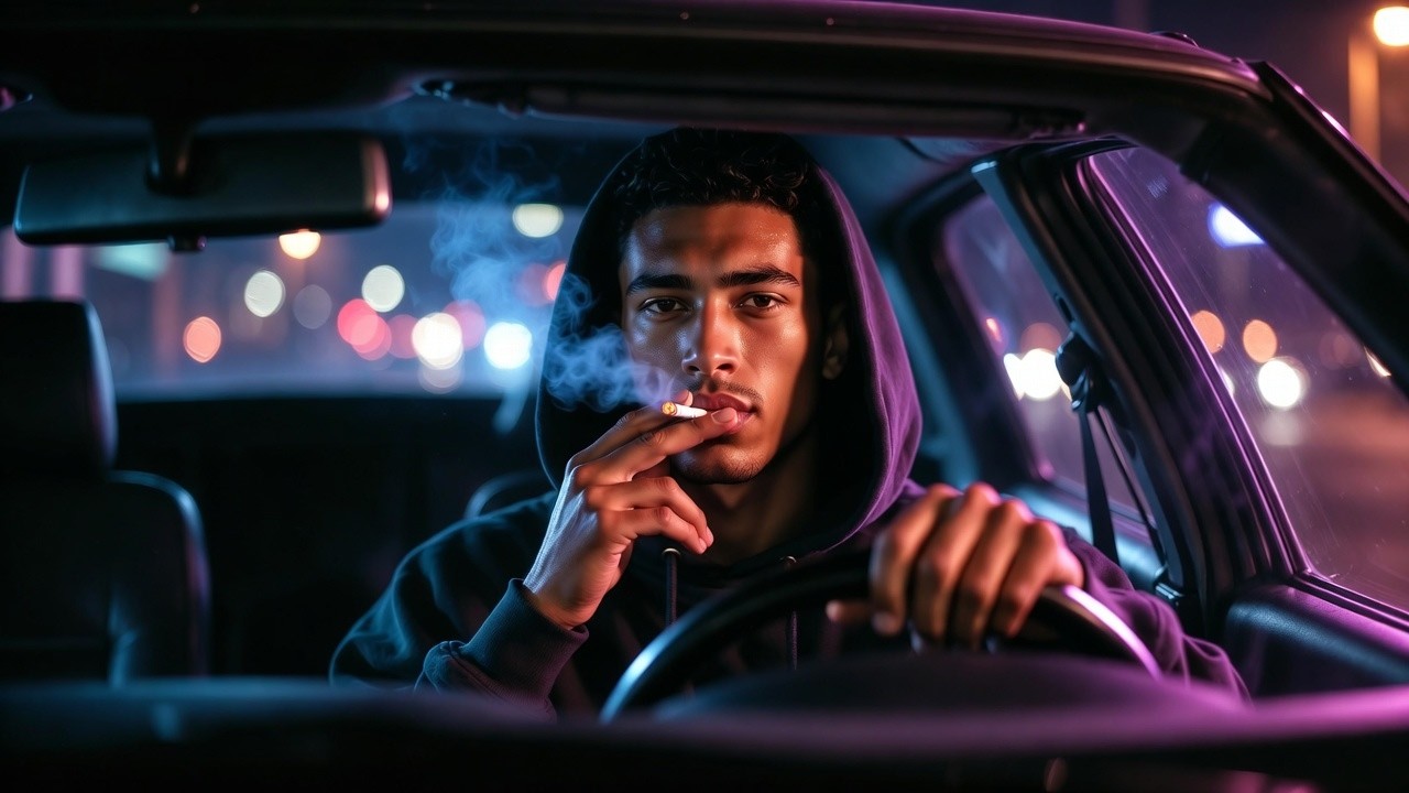 Night Drive Chill Rap 🌙 | Neon Lights Journey (1 Hour Mix)