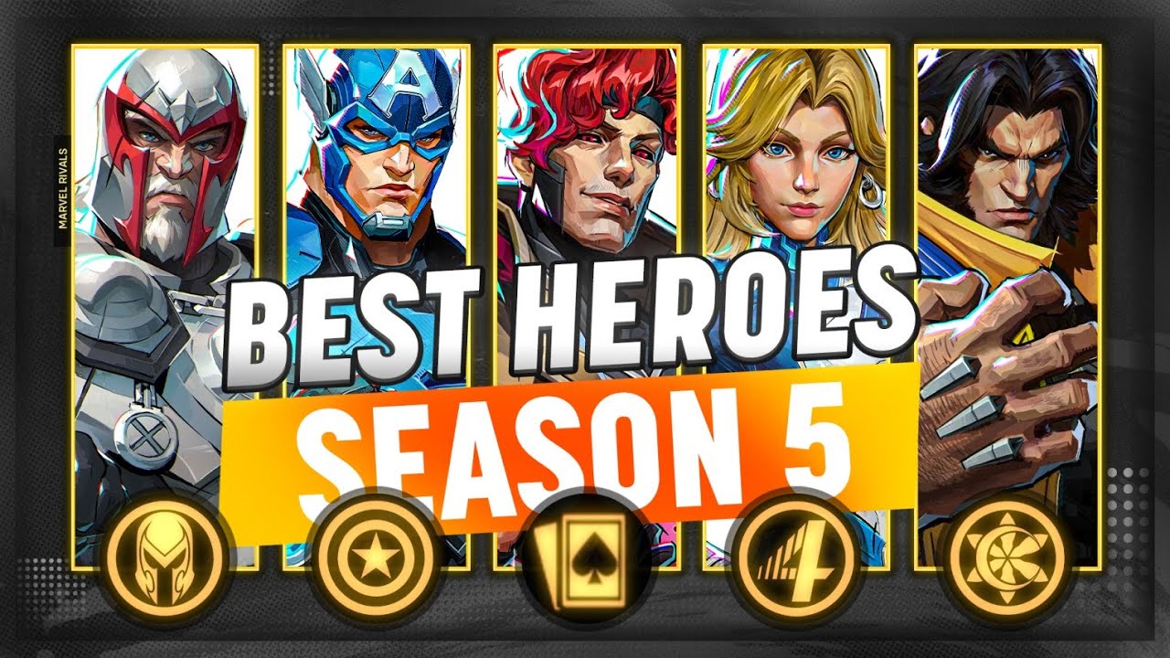 Играйте за этих 10 героев, чтобы БЫСТРО ПОВЫСИТЬ РАНГ в 5-м сезоне Marvel Rivals!