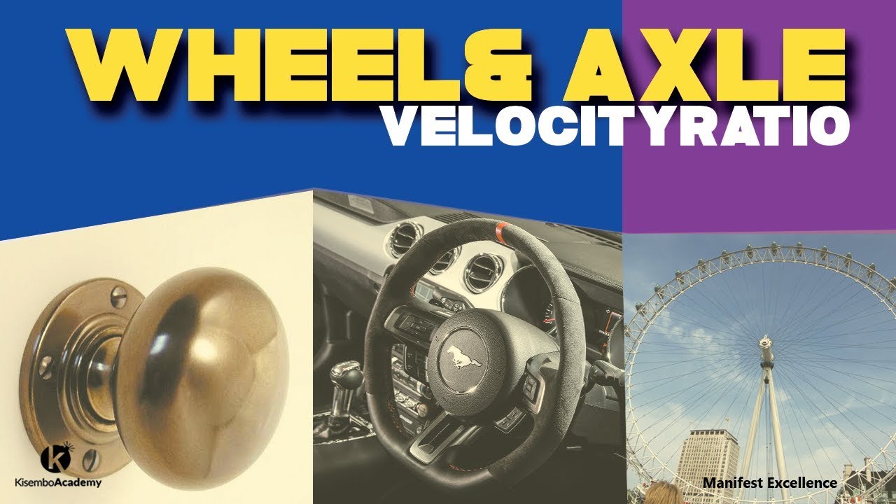 Velocity ratio of wheel and axle | Wheel and axle- Kisembo Academy