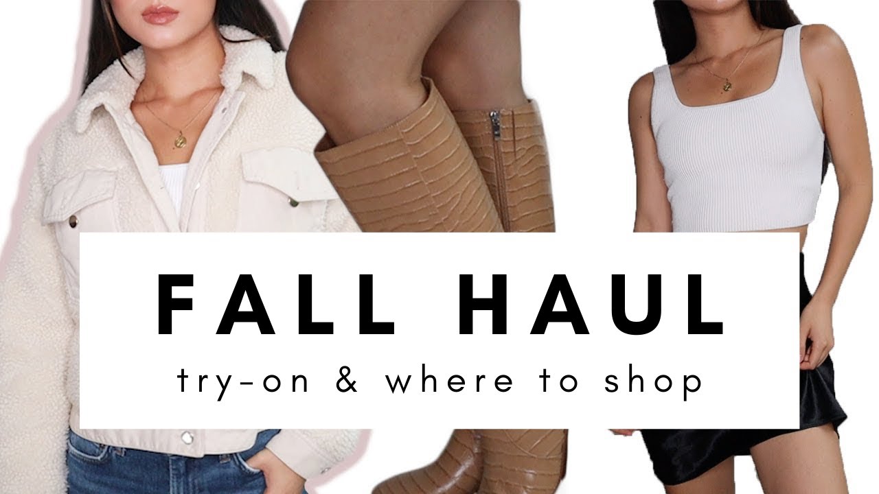 Fall Clothing Haul Try On & Where To Shop