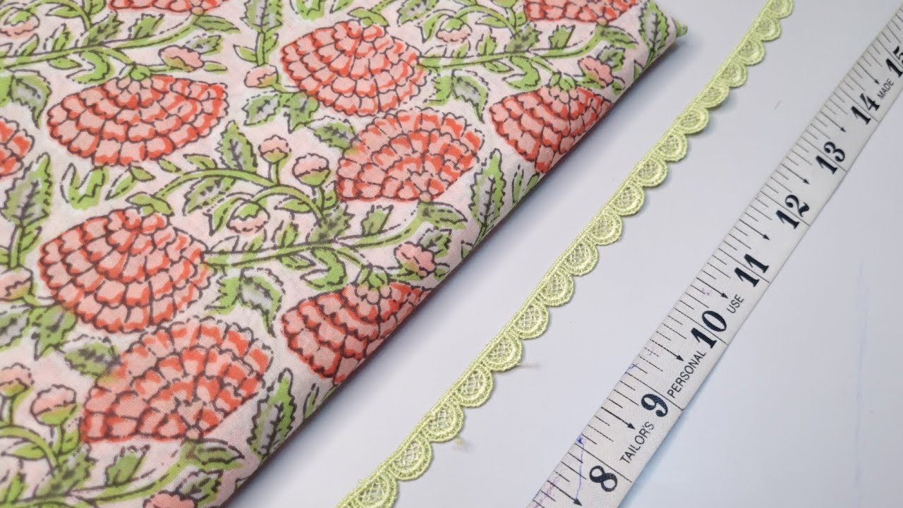 Printed Fabric से बनाएं Plain Trouser का Simple और Beautiful Design/Latest Trouser Design Stitching