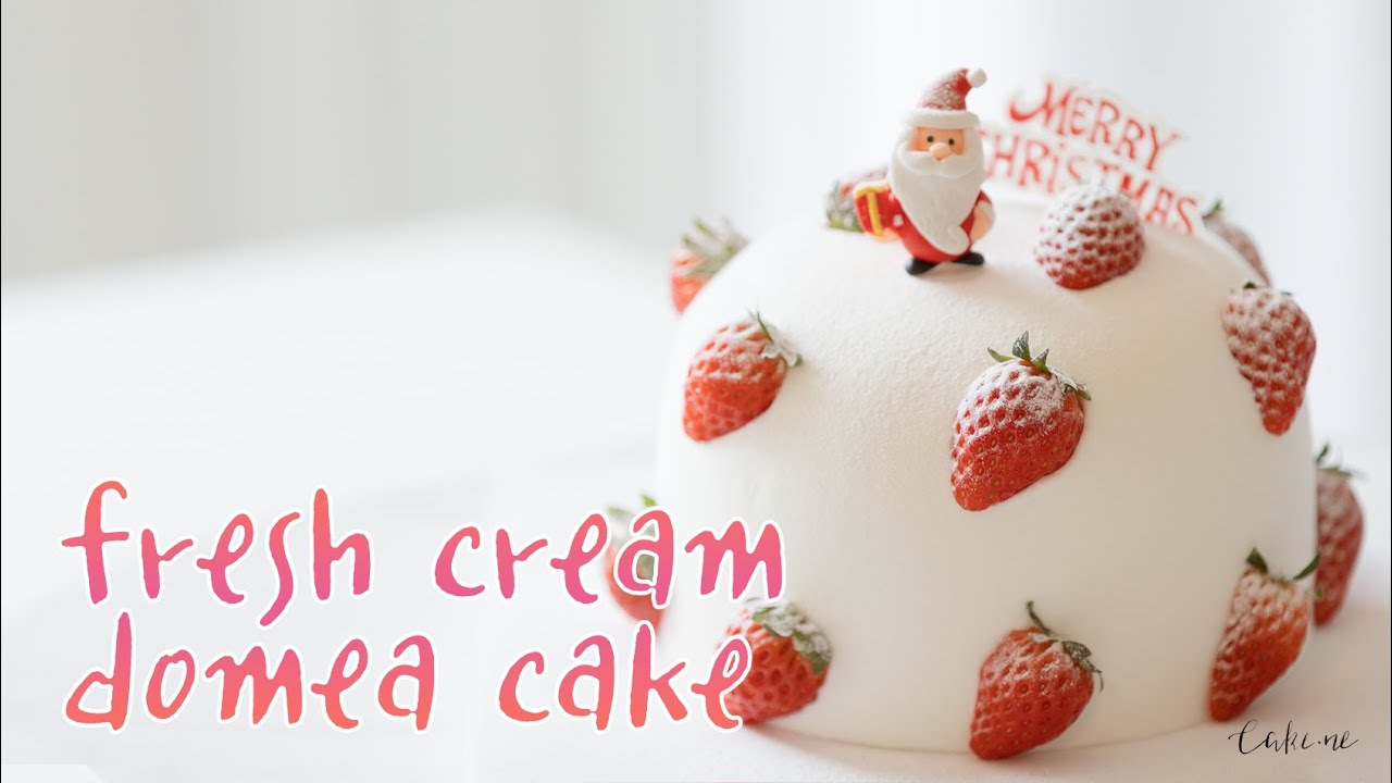 생딸기 가득한 생크림 돔케이크 레시피 / fresh cream dome cake / 케이크네