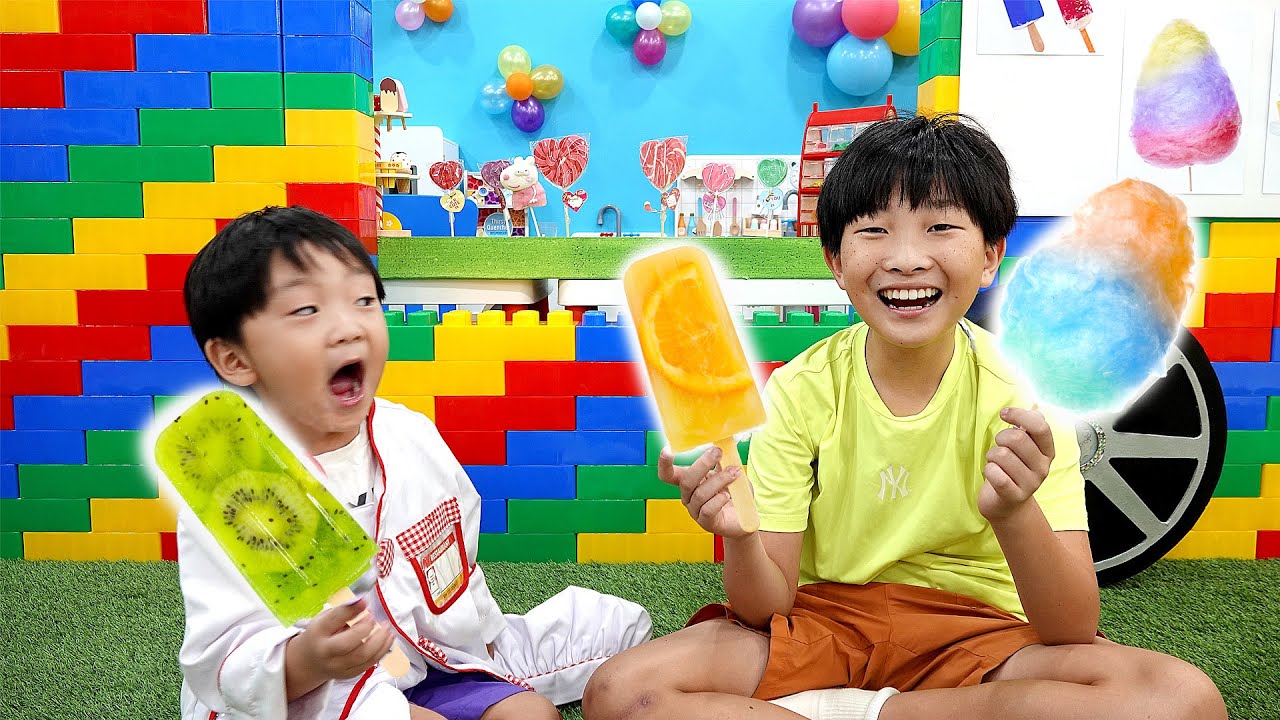 дети готовят игрушечную игрушку мороженое Food Truck Play Cooking Toys