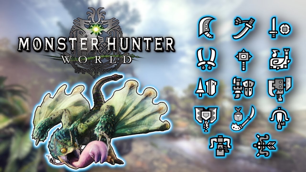 Monster Hunter World - All Weapons vs. Pukei-Pukei (LOW RANK)