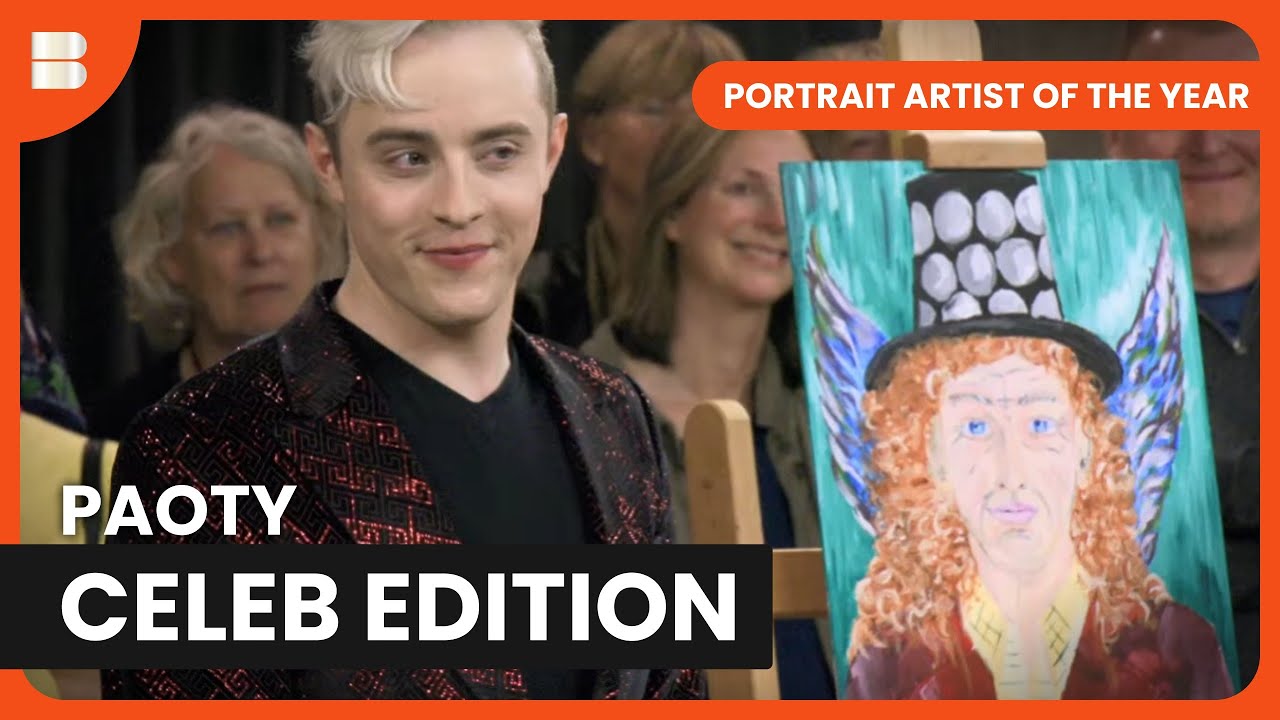 Celebrities Paint Portraits Christmas Special Challenge