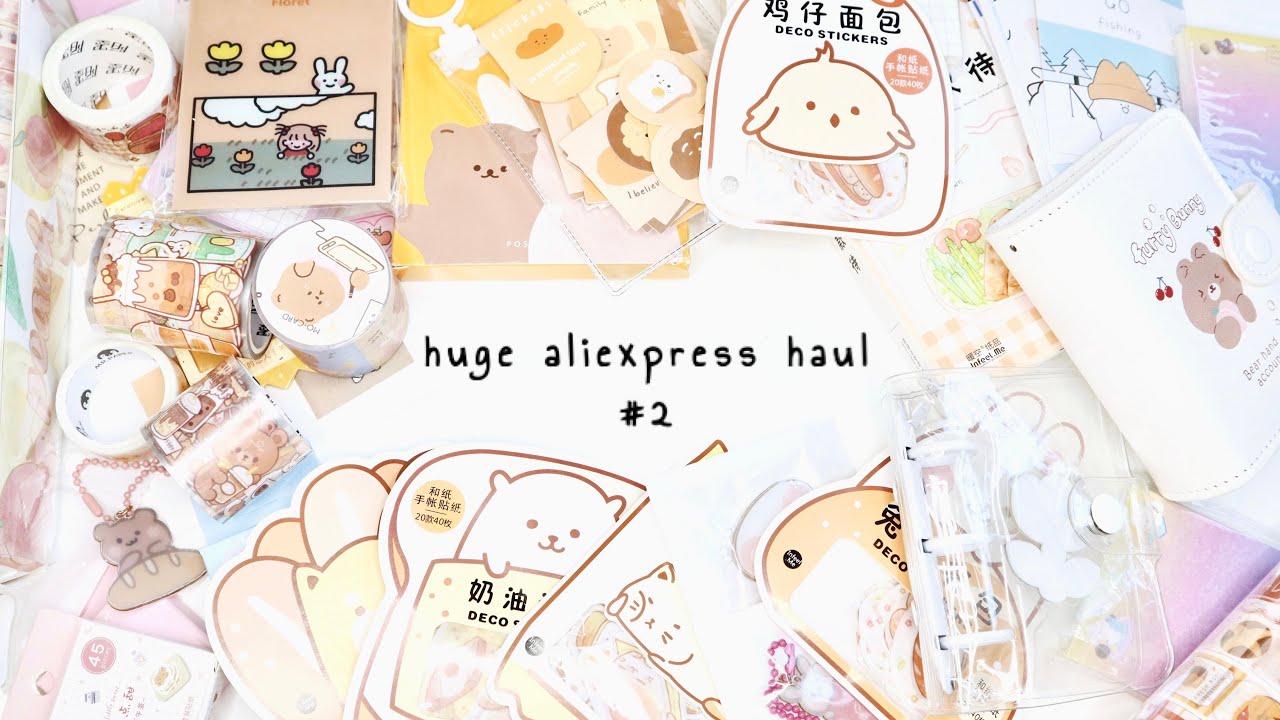 huge aliexpress stationery haul #2 ✨📦💕