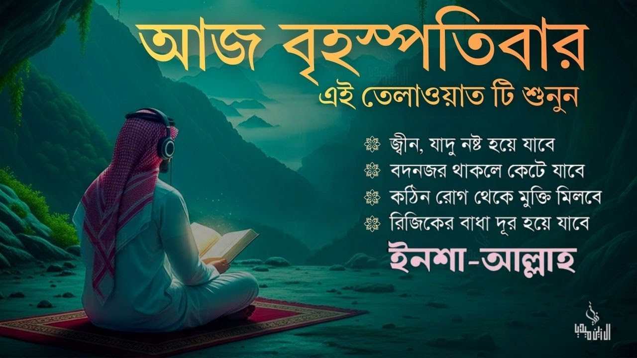 আজ বৃহস্পতিবার শুনুন | জীন, ভুত, রোগ, দুশ্চিন্তা, বদনজর, রিজিকের বাধা দুর হবে | every wednesday