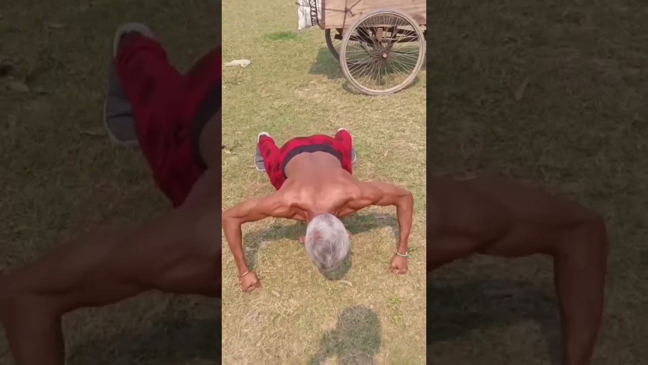 50 year old man 👊👊 Per Pushup 😱 #motivation #tranding #reels ✔️