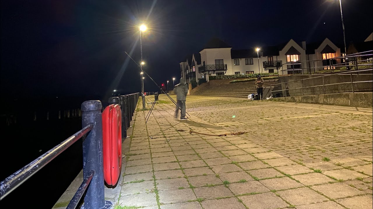 Fishing a windy walkway
