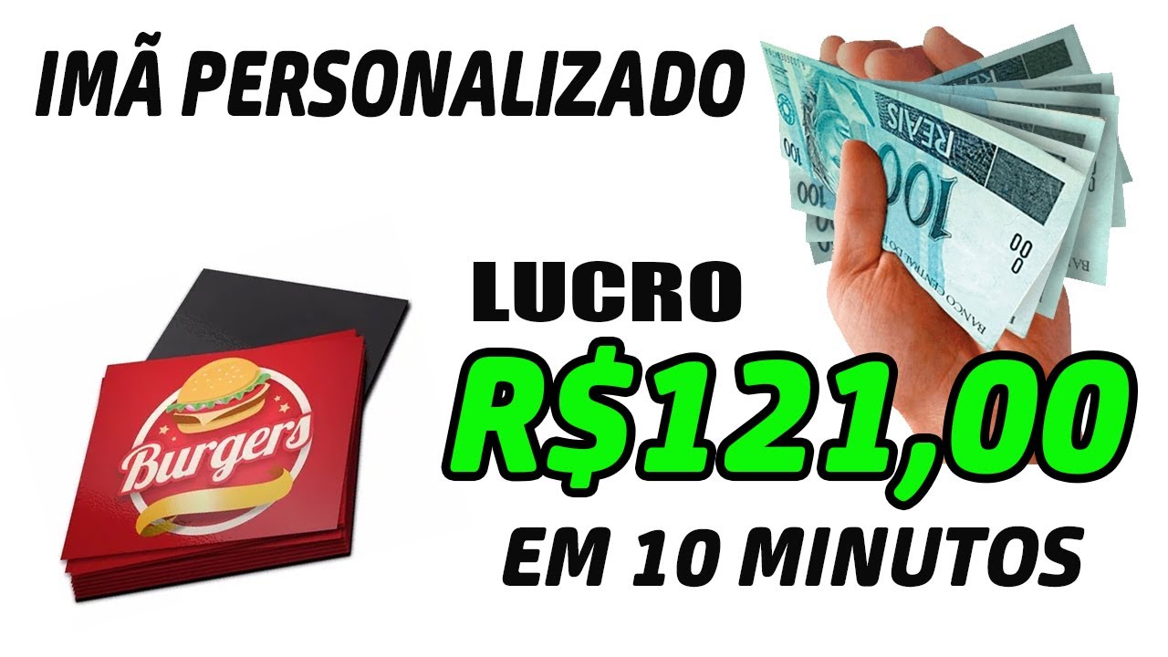 Im&atilde; de Geladeira Personalizado - R$121,00 de Lucro Revendendo. Menos de 10 minutos de trabalho!