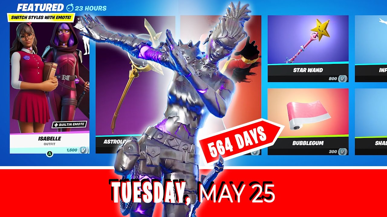 BUBBLEGUM Wrap returns after 564 days & Infinite Dab is back *ITEM SHOP* May 25