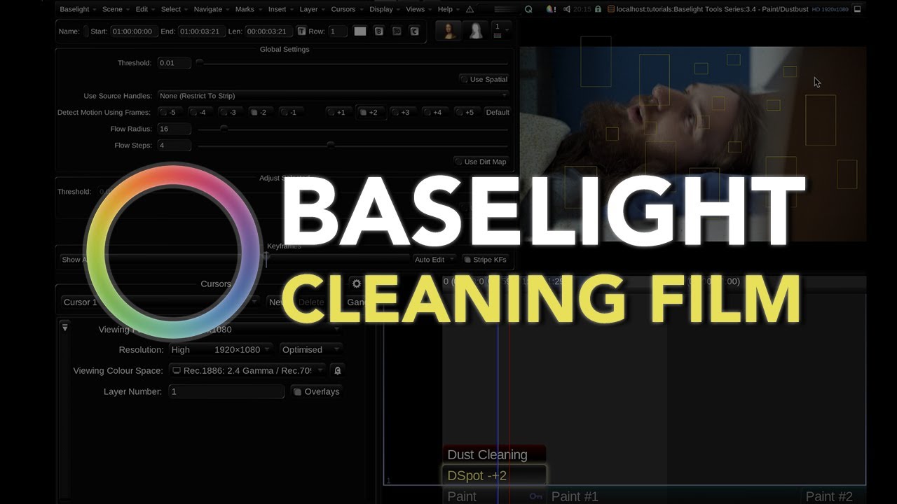 Dustbusting and Painting in Baselight