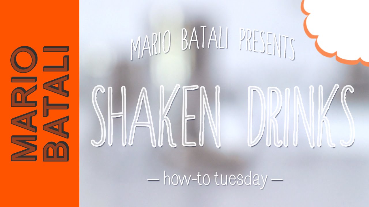 Mario Batali's How-To Tuesday: Shaken Drinks
