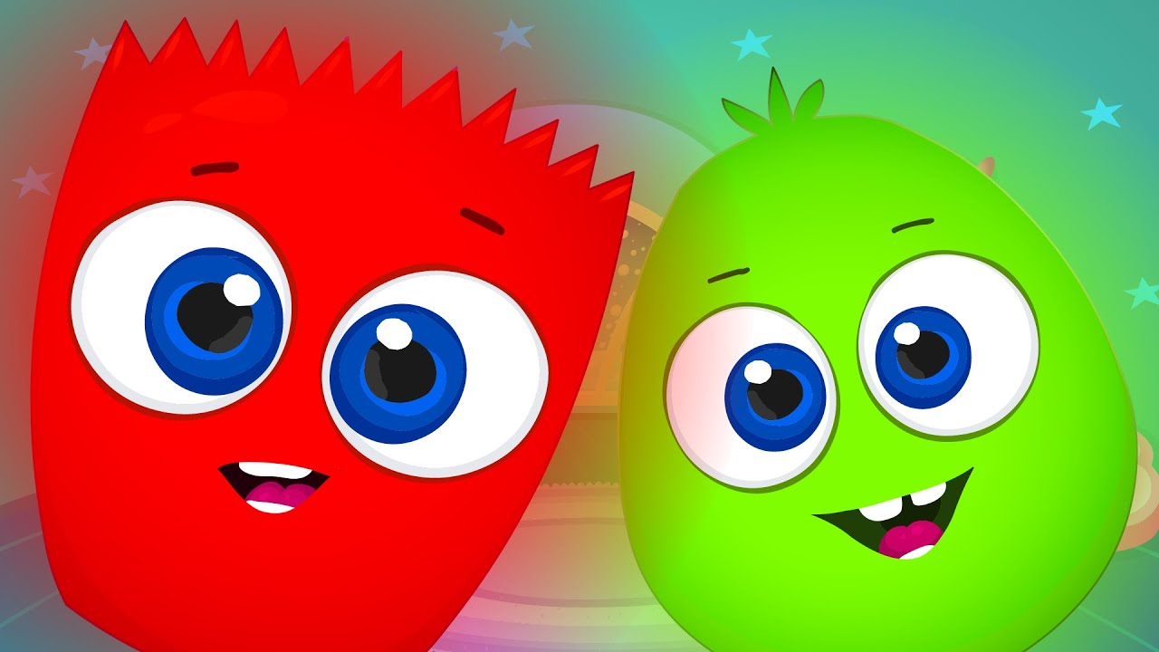 Educational Kids Cartoon: Op & Bob's Green and Red Adventure!