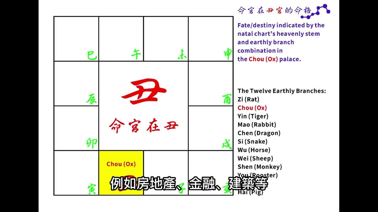 命宮在丑宮的命格(台灣繁體中文字幕)【紫微斗數學習筆記】