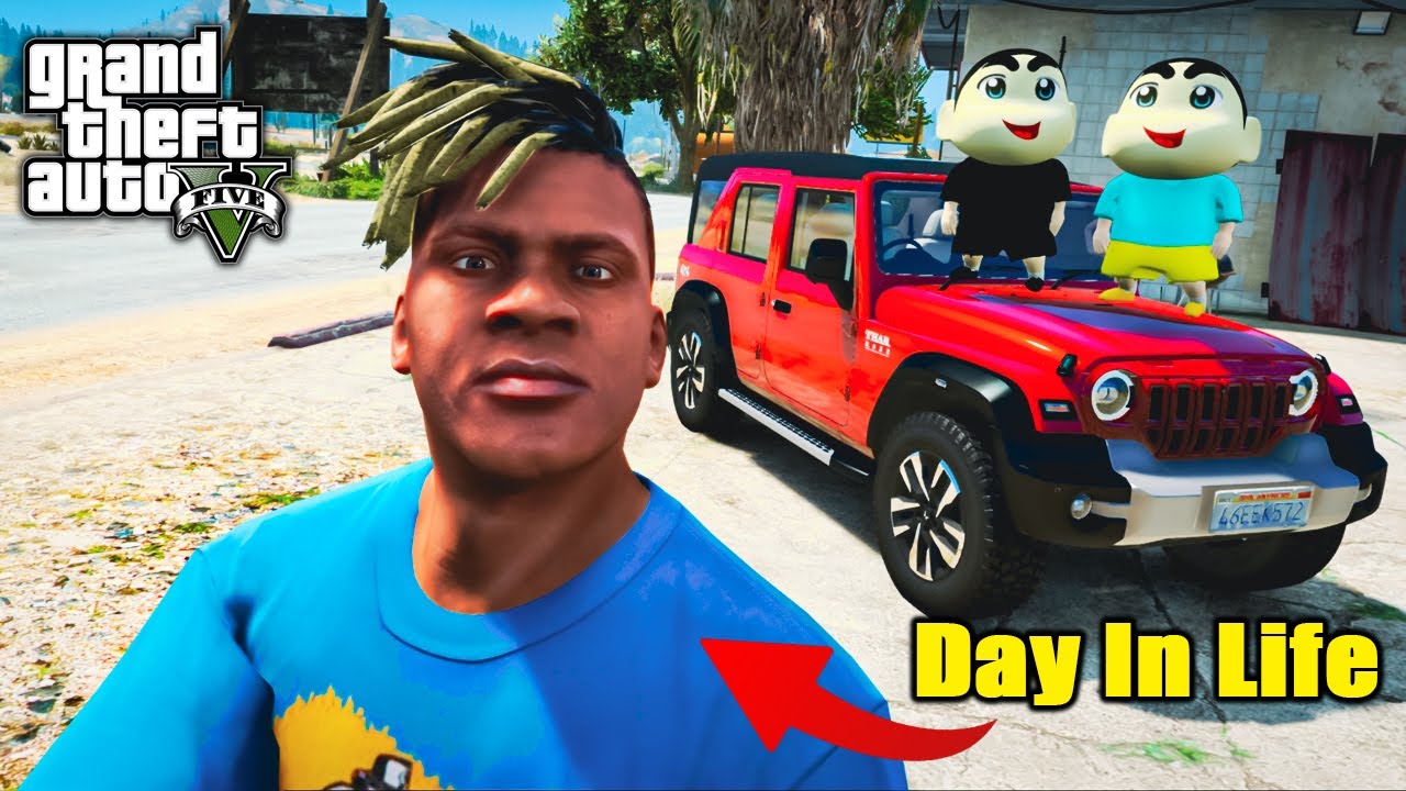 GTA 5:Franklin & Shinchan Day In May Life in Gta5.!(Gta5 mods)