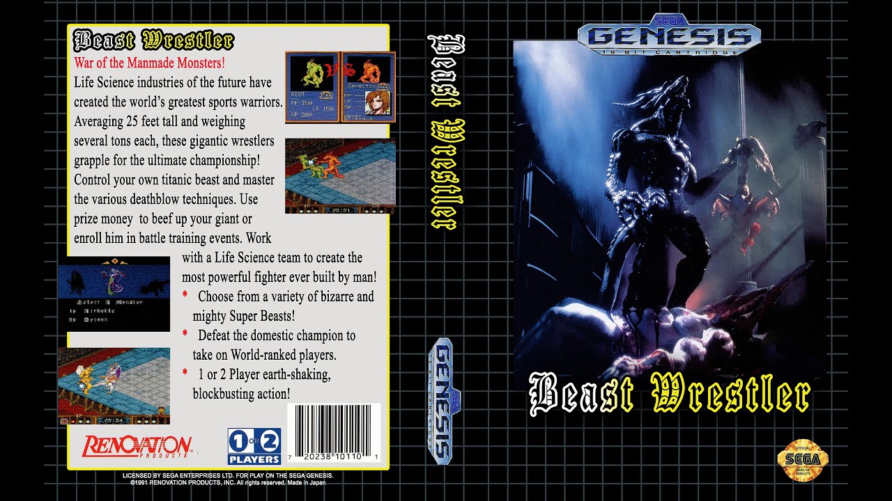 Beast Wrestler  - SEGA GENESIS | Original Sound Track High Quality