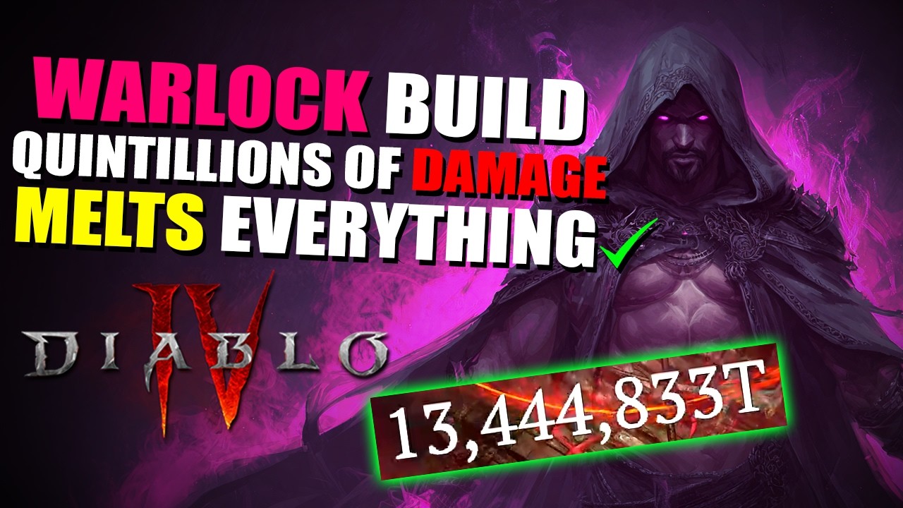 QUINTILLIONS... - EVISCERATE Warlock Build MELTS EVERYTHING in Diablo 4 Season 13!