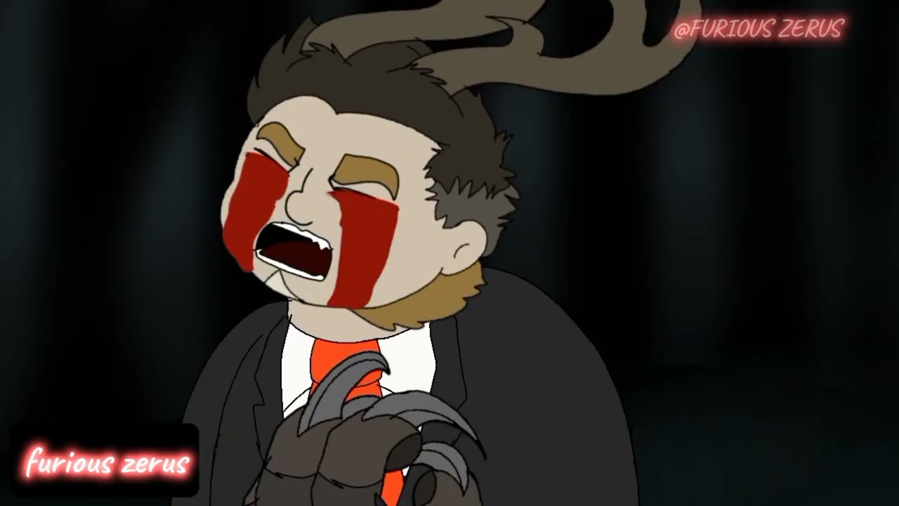 Weazlye turns into a werewolf wendigo hybrid. (Blood warning, + loud audio)