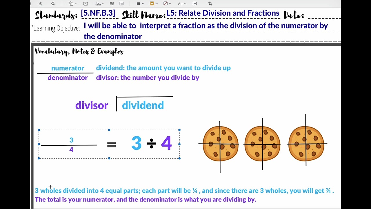 L2.5: Relate Fractions & Division [5.NF.B.3]