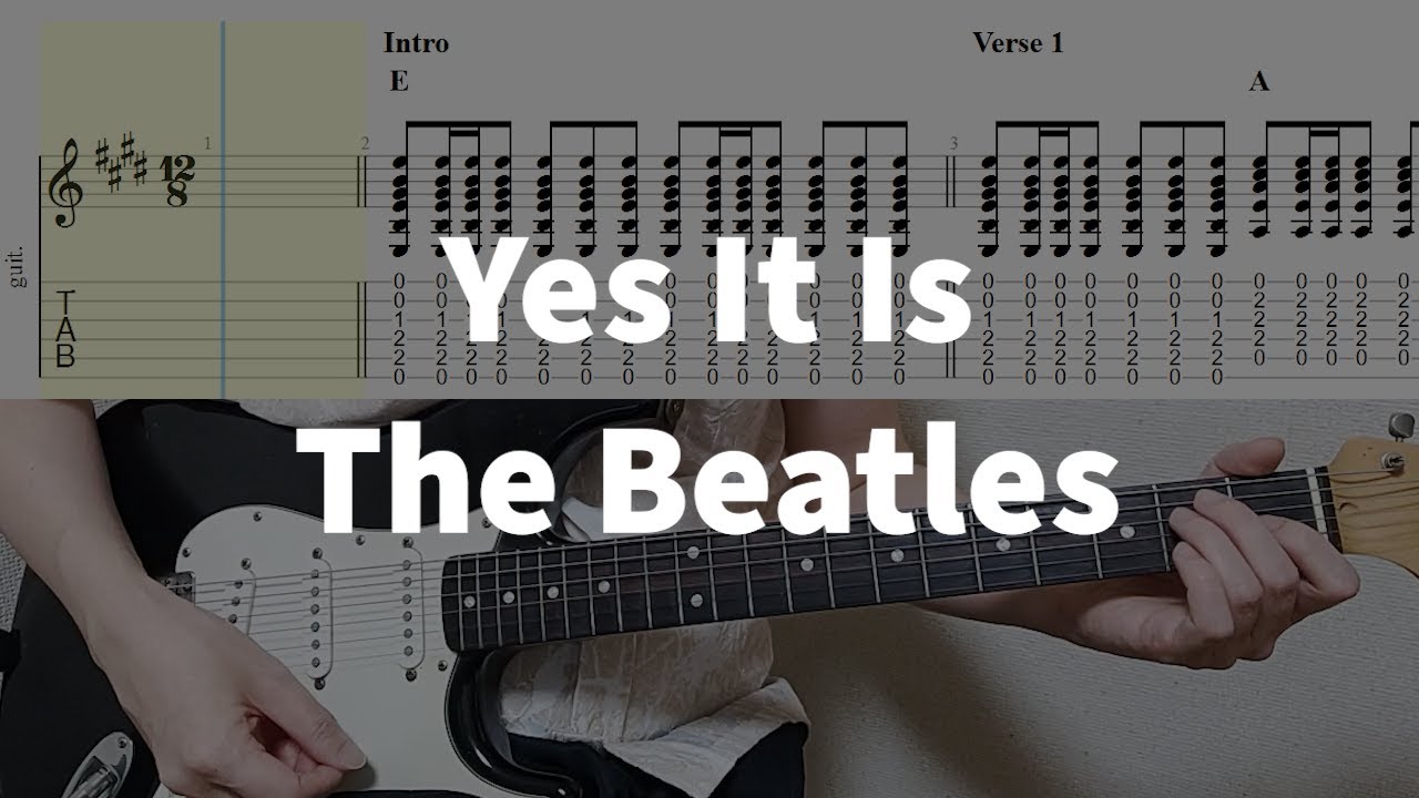 The Beatles - Yes It Is Guitar Tabs