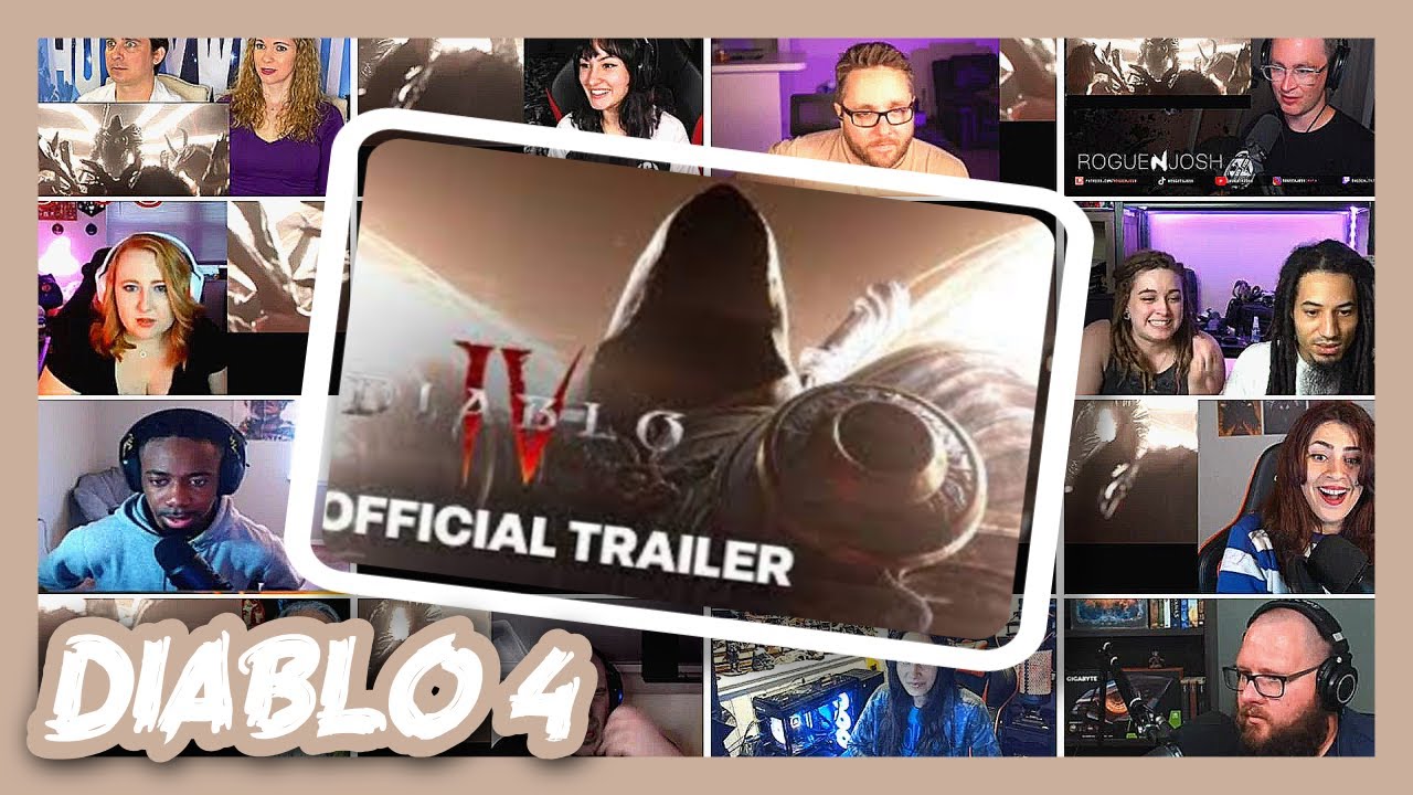 Diablo 4 Official Cinematic Release Date Trailer REACTION MASHUP