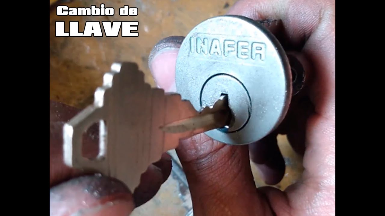 CAMBIO de LLAVE a Cerradura Inafer