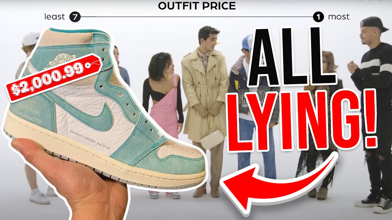 These Sneakerheads Won't Stop LYING! | Outfit Ranking By Price