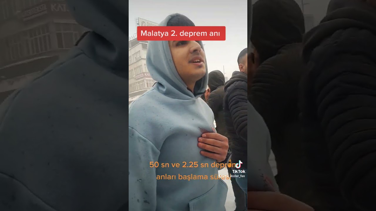 Malatya deprem anı . . .