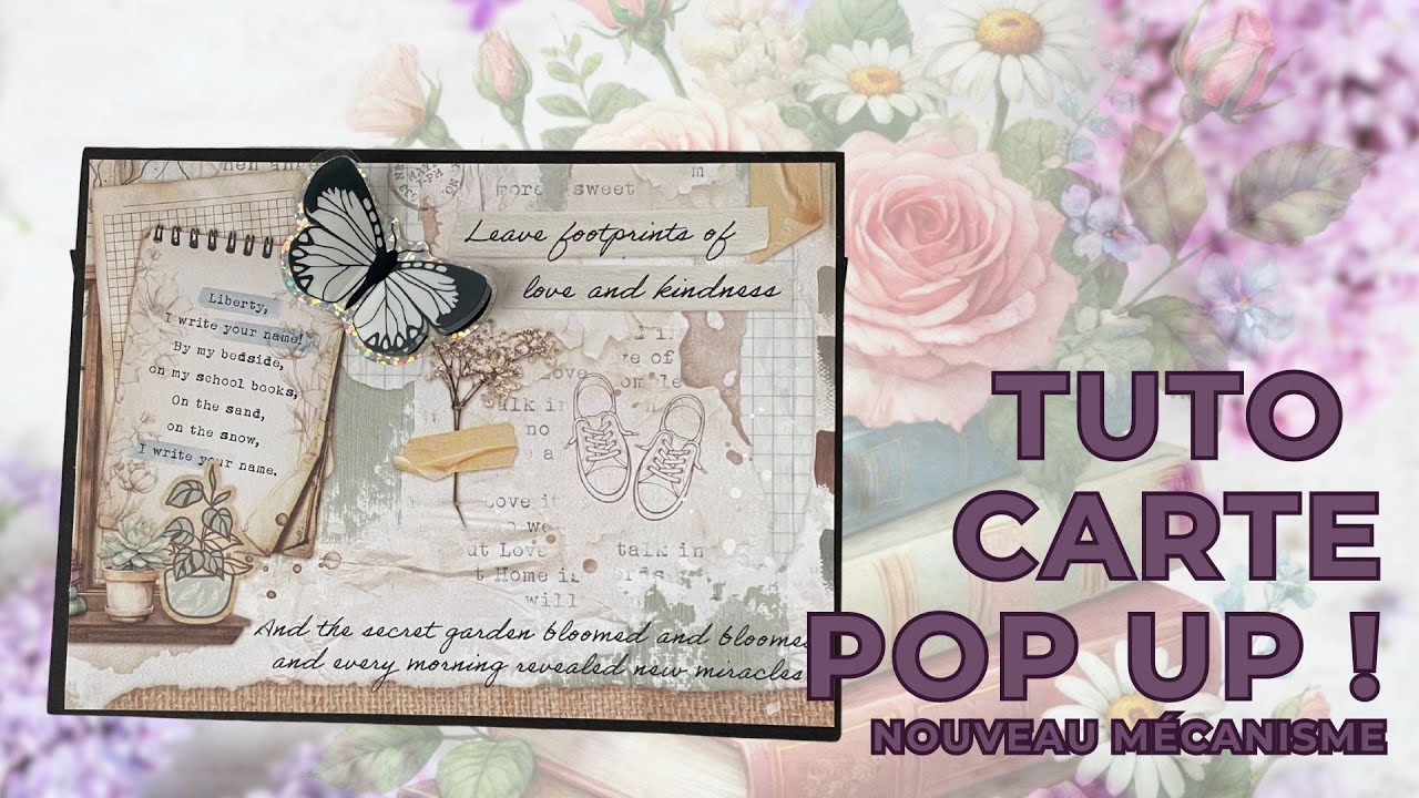 Tutoriel carte pop up - ❣️nouveau mécanisme super sympa ! ❣️