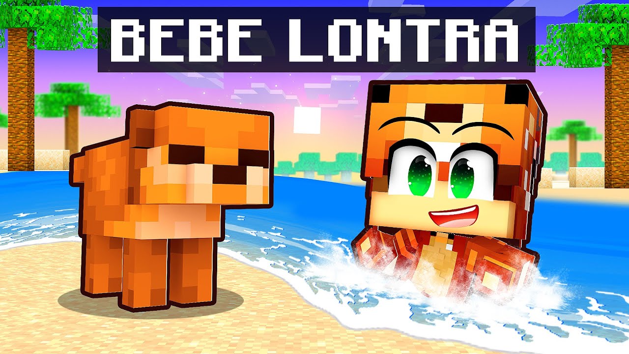 NASCI como um BEBE LONTRA no Minecraft
