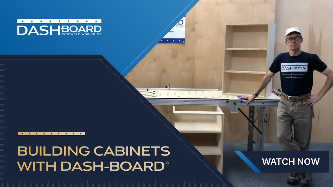 Сборка шкафов с помощью портативной мастерской Dash-Board® (полной длины)