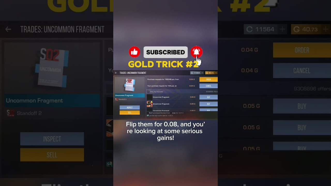 free gold standoff 2✅ #Standoff2