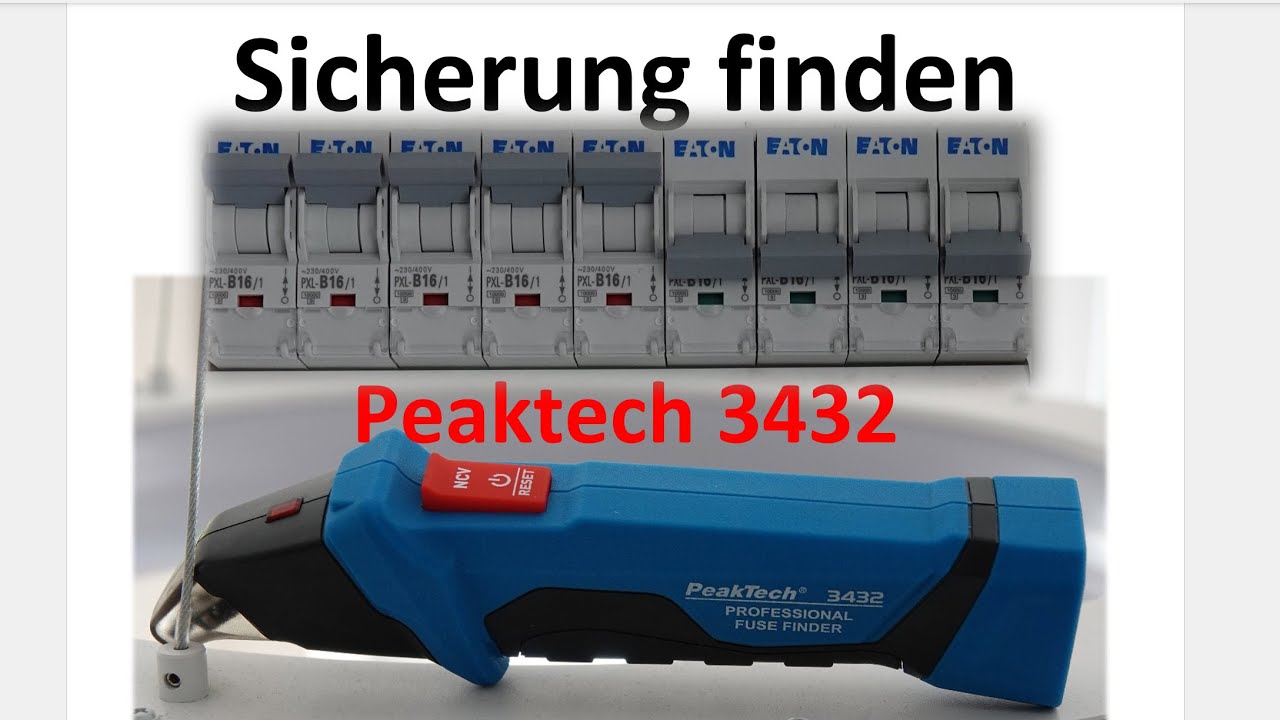 Peaktech 3432 Sicherungsfinder (Teil 3) / Steckdosenstromkreise identifizieren / Elektrotechnik