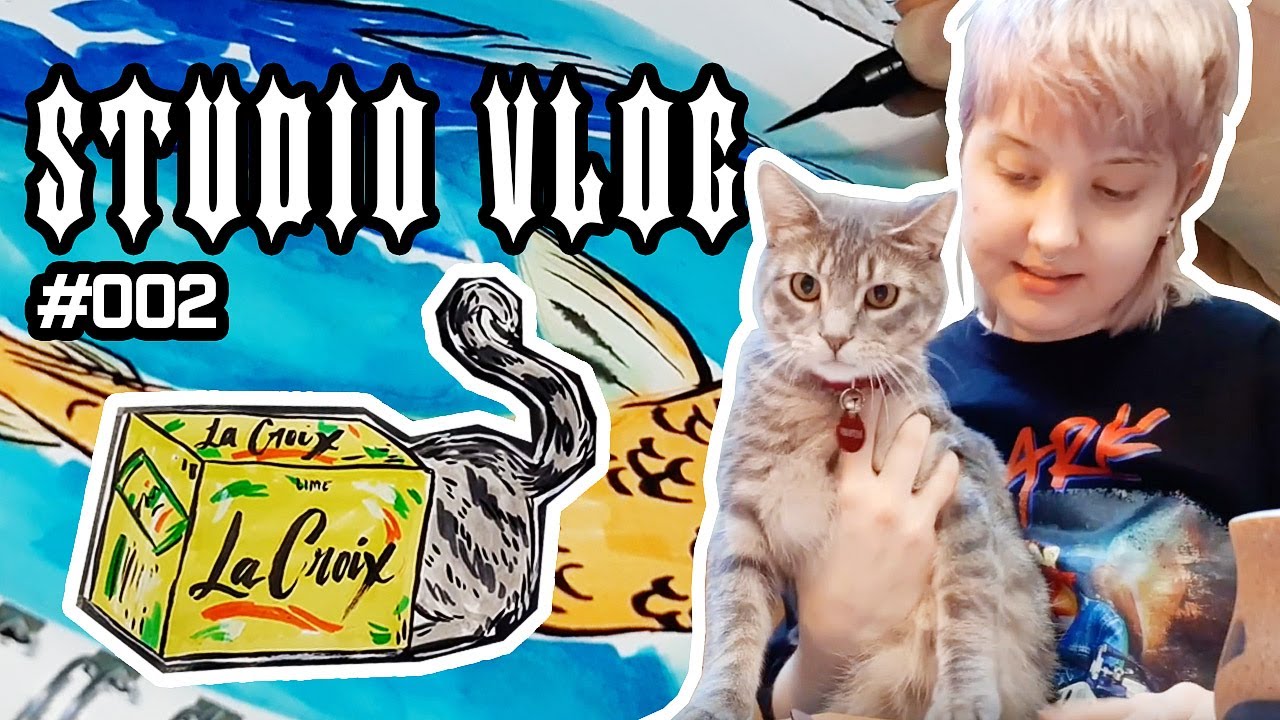 studio vlog 002 | finishing my sketchbook ft. maple