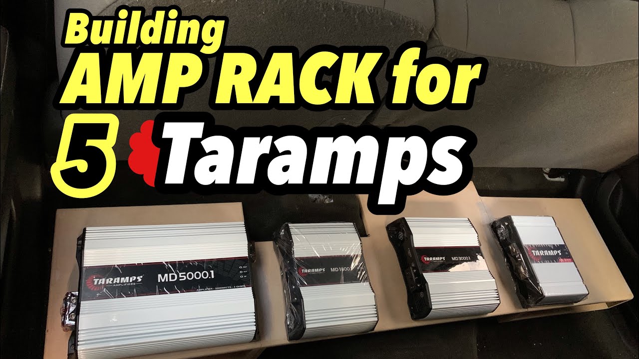 Amp Rack for 5 Taramps amplifiers is STRONG and Done!