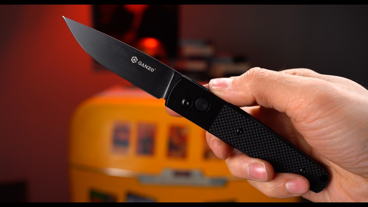 Нож Ganzo G721B-BK black cталь 440C рукоять Black G10